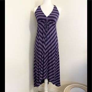 Gorgeous Ella Moss asymmetrical hemline halter dress!